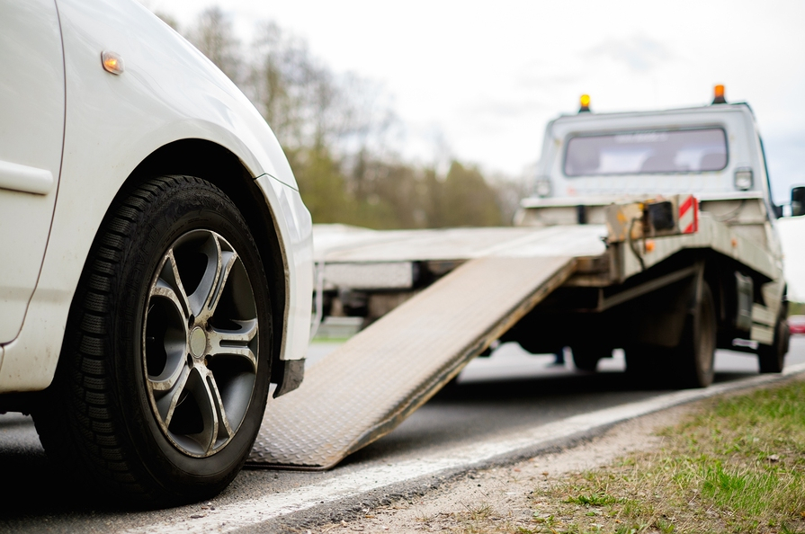 this image shows towing service in Framingham, MA